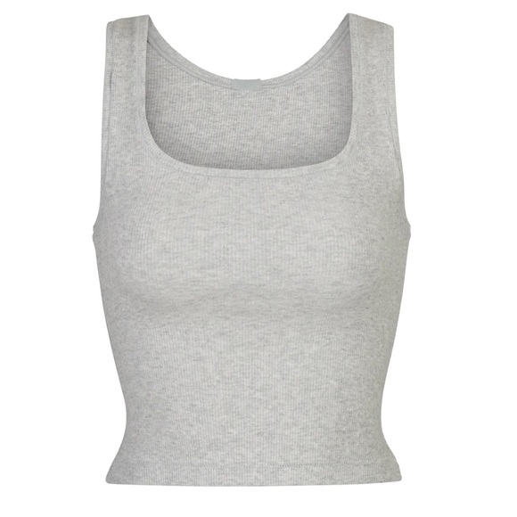 SKIMS 2 pieces- Ribbed Cotten - Boxer and Tank set - Picture 3 of 9